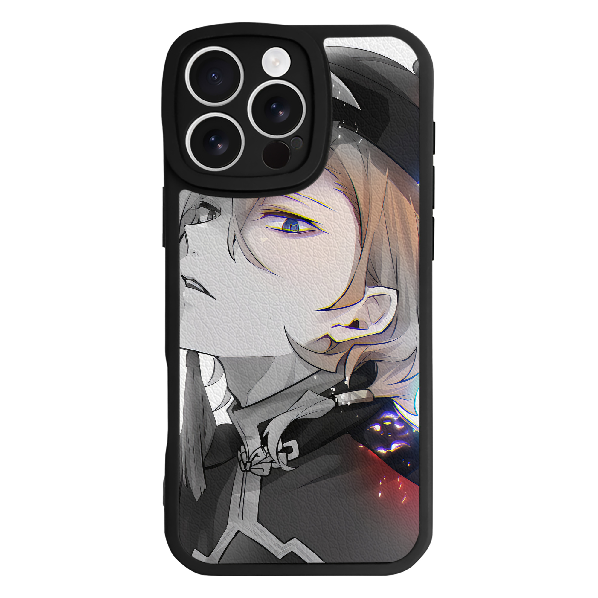 （画像用） 文豪ストレイドッグス Bungo Stray Dogs 【iPhone 16シリーズ対応】シリコンスマホケース（レザー調） 材質：シリコン